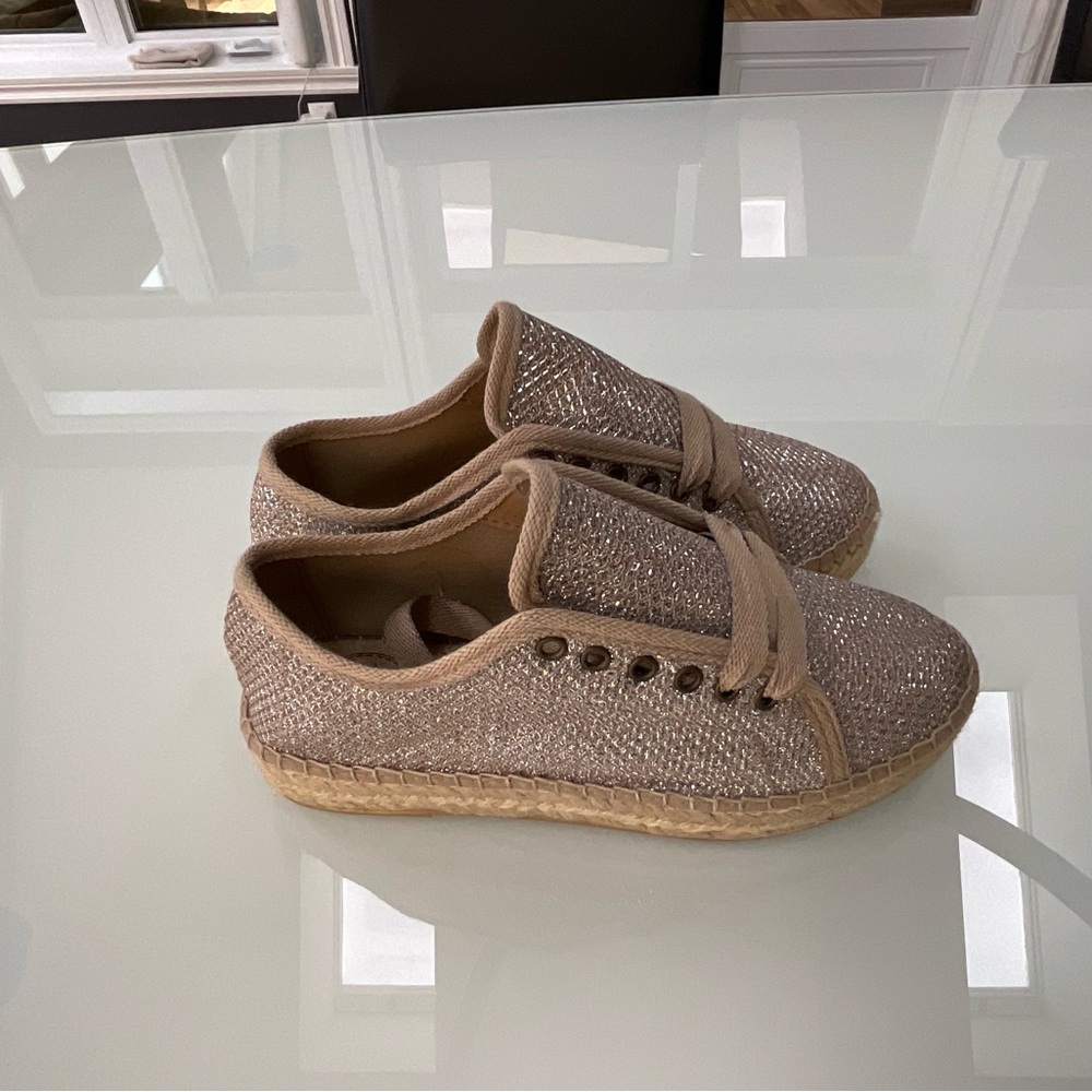 Sparkling Beige Sneakers Toni Pons